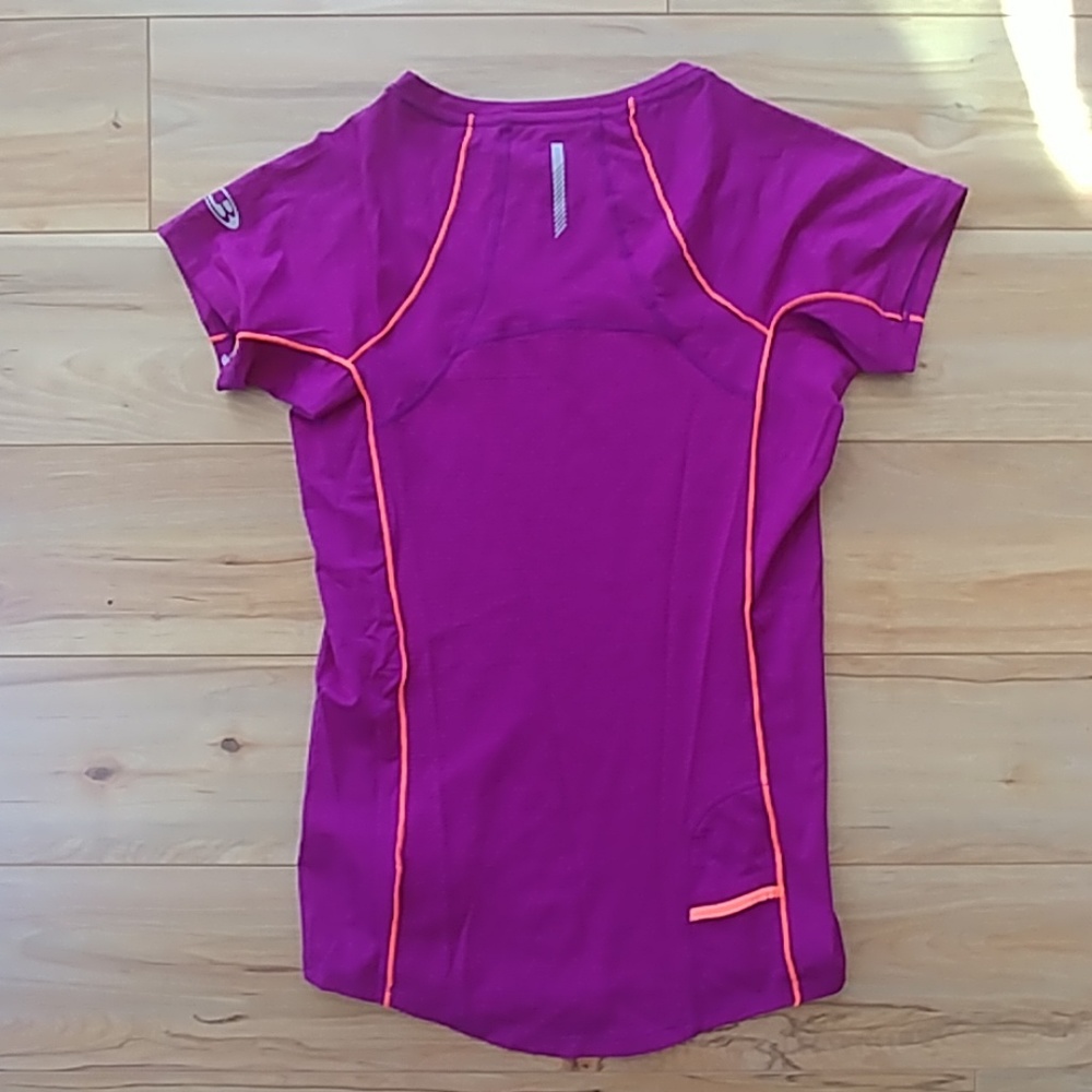NWT Icebreaker merino flash short sleeve purple XS - Picture 3 of 8